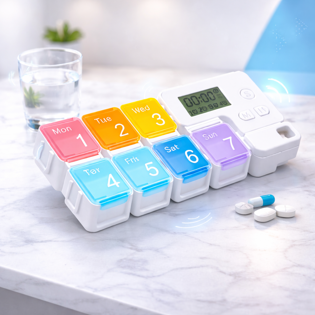 Pastillero semanal con alarma